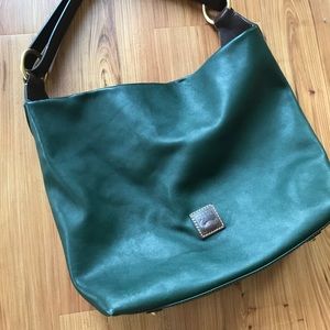 Dooney & Burke, authentic green shoulder bag